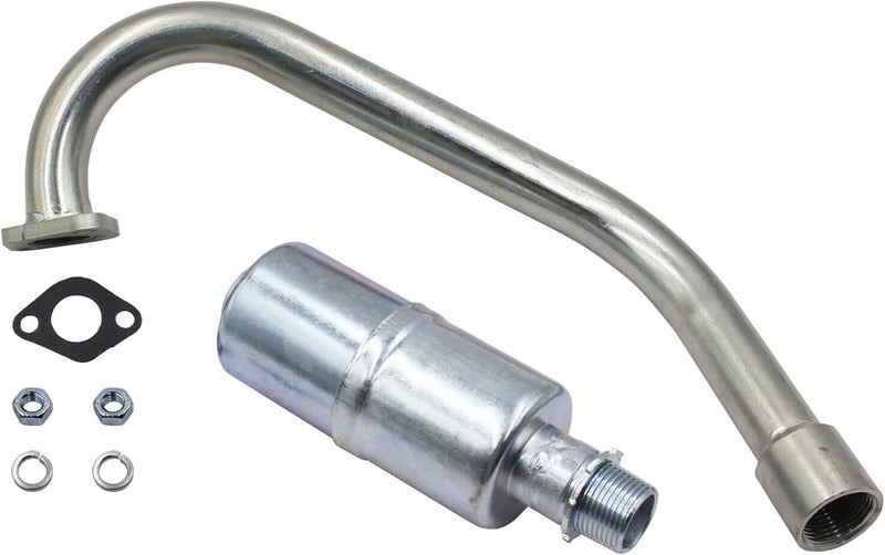 LOSTAR Exhaust Pipe With Muffler Compatible with Coleman CT200U-EX Camo 196cc / 6.5HP Gas Mini Bike - Image 2